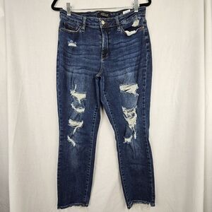 Judy Blue Boyfriend Fit Jeans Distressed‎ Women's Size 11/30